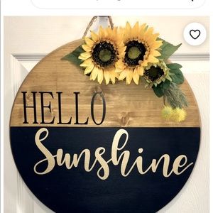 Wooden round door hanger